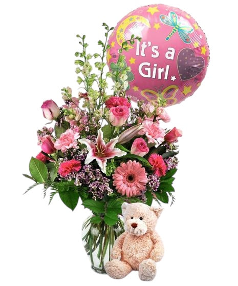 “Welcome Baby Girl” Bouquet